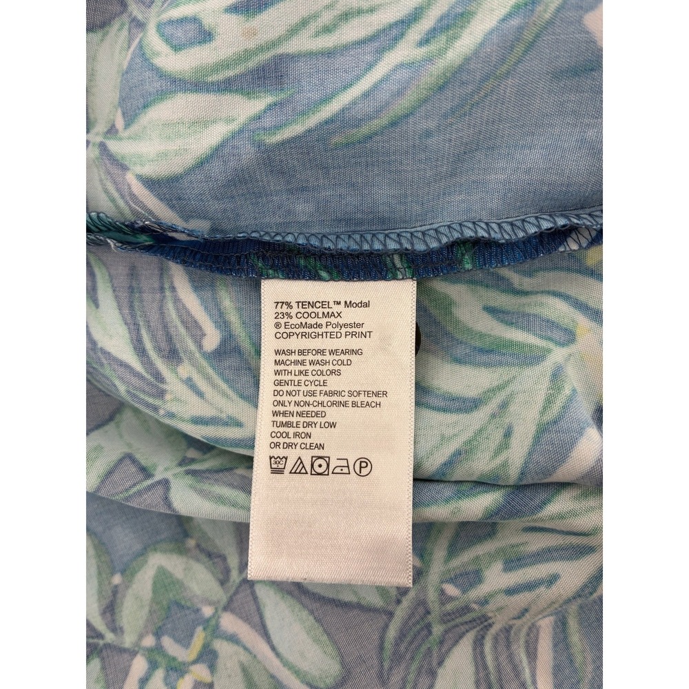 Lot of 2 Tommy Bahama Mens XXL Shirt Lot Coconut Point Silk Green Blue Tropical - Picture 12 of 12